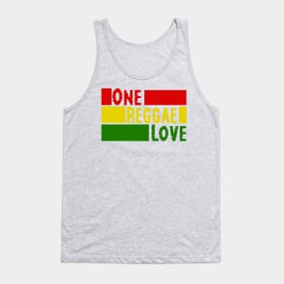 One Reggae Love, Ethiopia flag, Rasta Tank Top